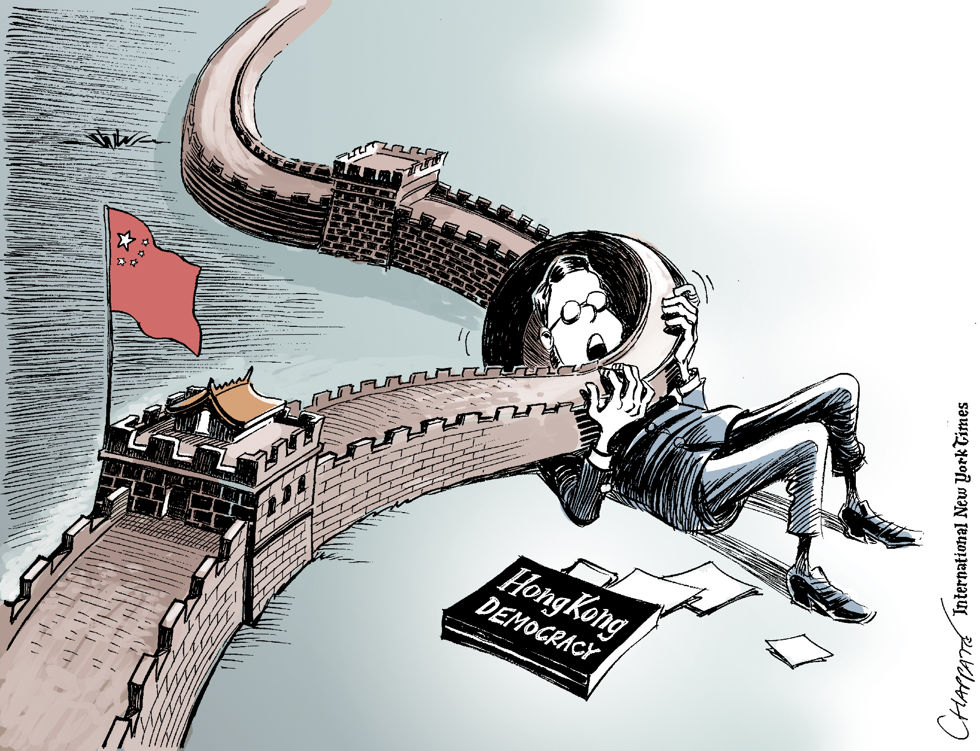 Democracy In Hong Kong Globecartoon Political Cartoons Patrick