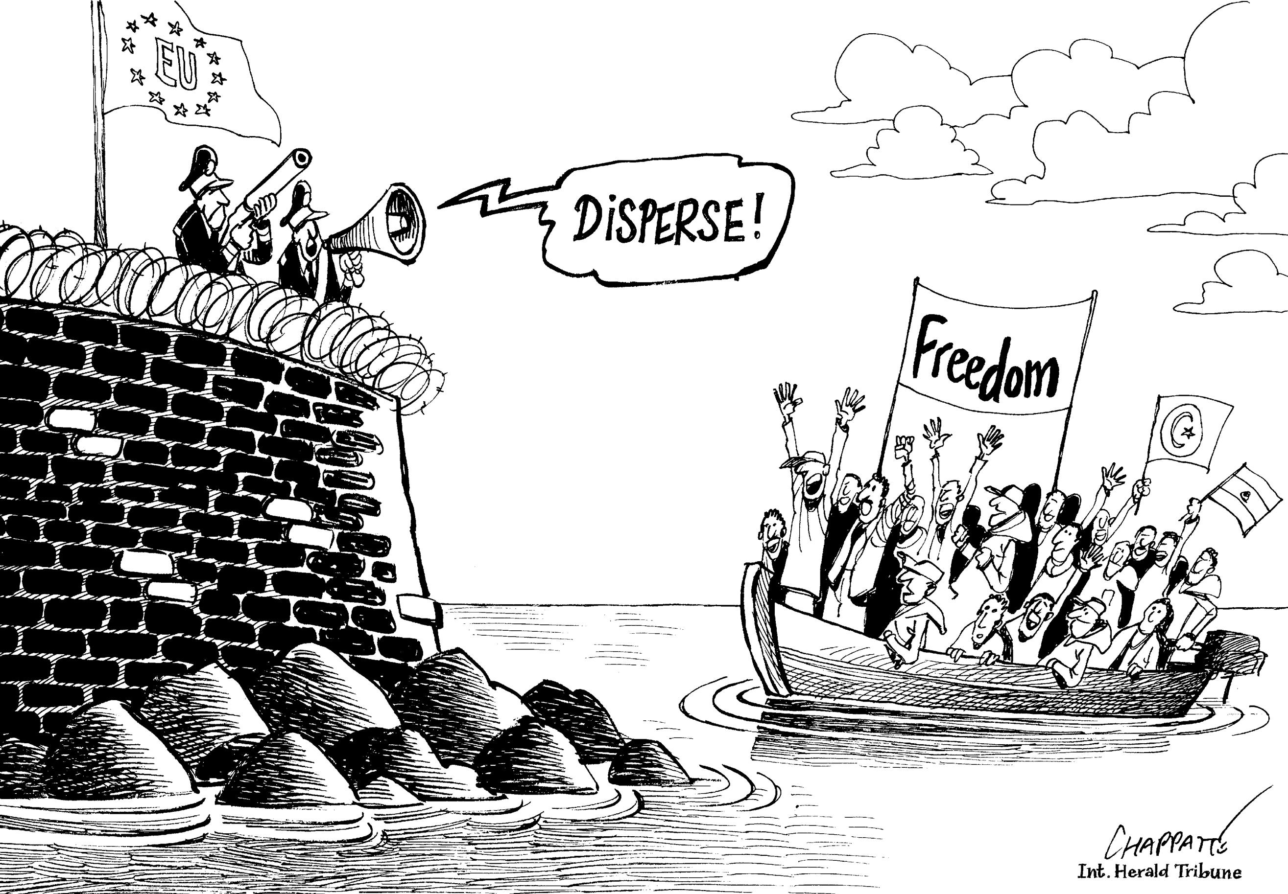 Refugees Flock To Europe