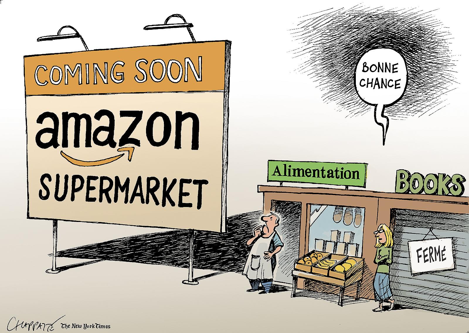 Amazon vise les supermarchés