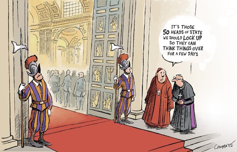 After the pope's funeral After the pope's funeral