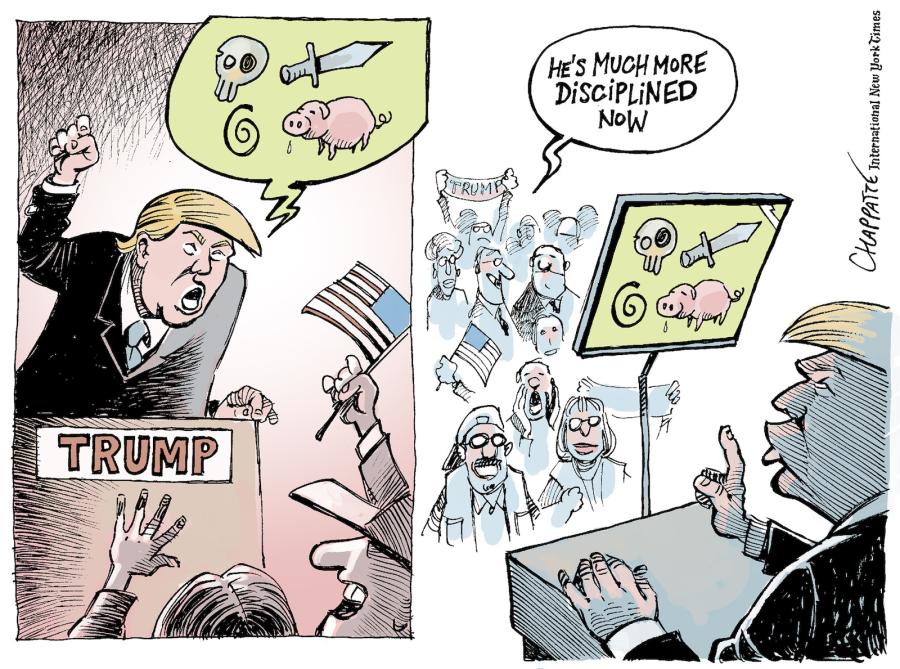 A more scripted candidate Trump A more scripted candidate Trump A more scripted candidate Trump