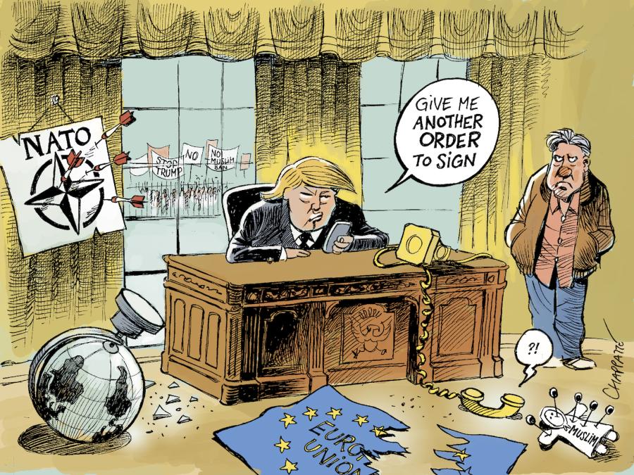 Trump's first two weeks Trump's first two weeks Trump's first two weeks