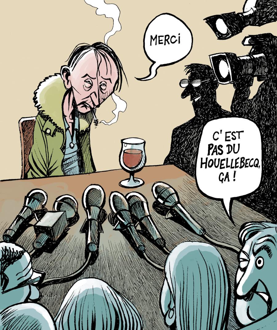Houellebecq,heureux Prix Goncourt Houellebecq,heureux Prix Goncourt