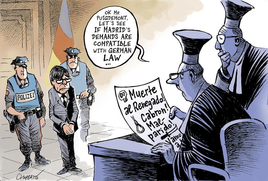 Puigdemont arrested in Germany Puigdemont arrested in Germany Puigdemont arrested in Germany