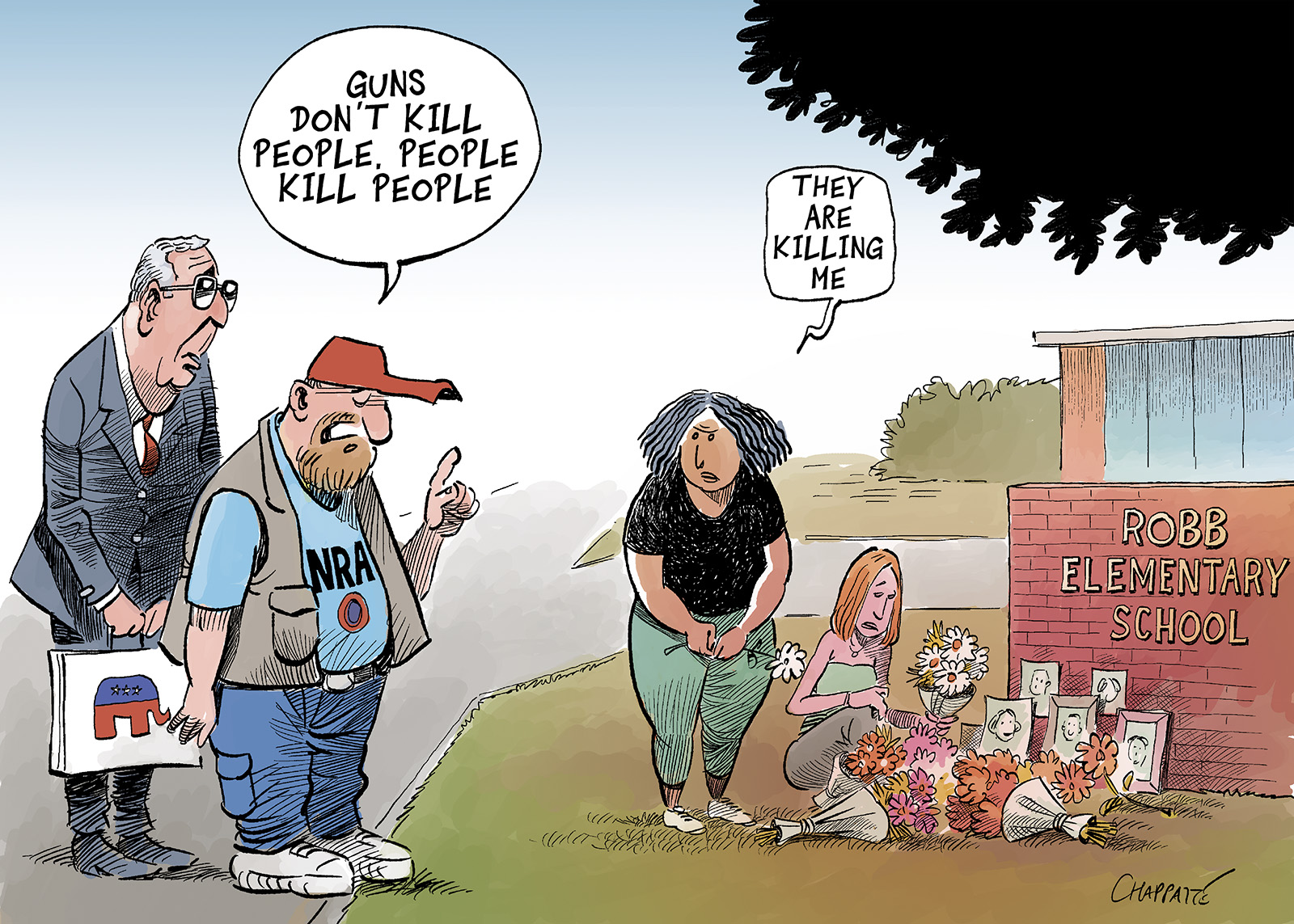Texas school shooting | Globecartoon - Political Cartoons - Patrick  Chappatte