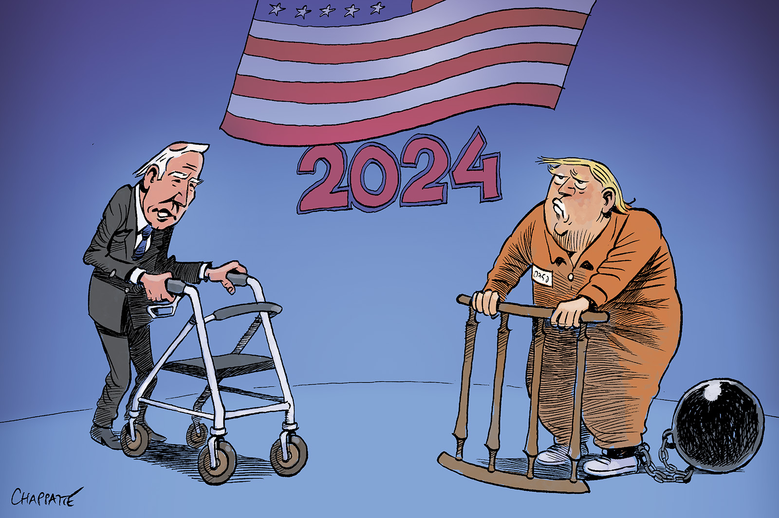 Biden Trump Election Rematch Globecartoon Political Cartoons biden-trump-election-rematch-globecartoon-political-cartoons