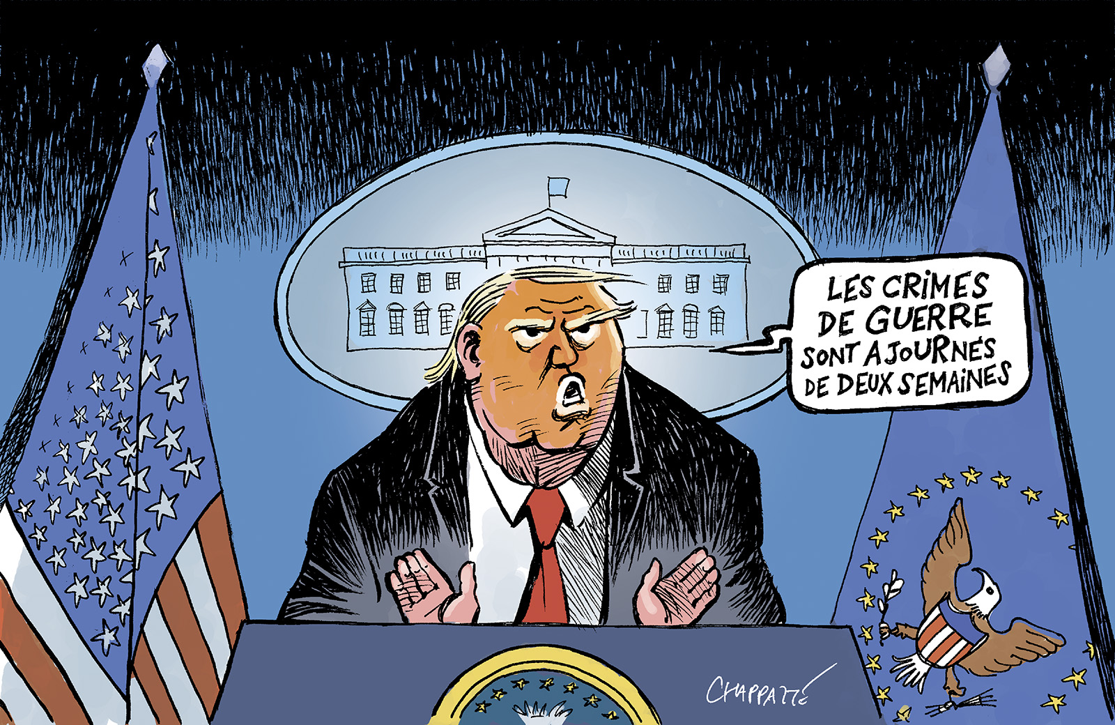 Cessez-le-feu américain en Iran | Globecartoon - Political Cartoons ...
