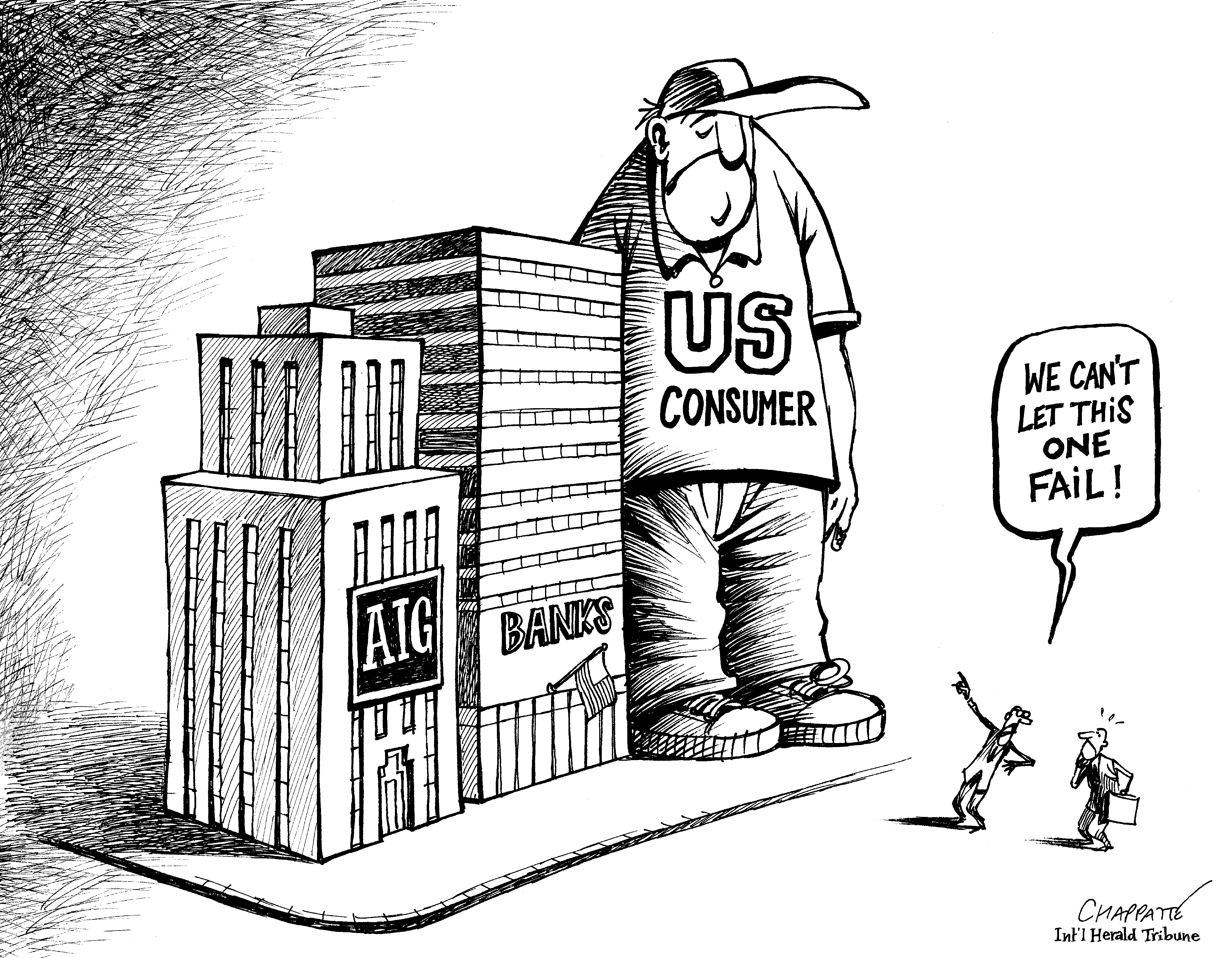 Fragile Economy | Globecartoon - Political Cartoons - Patrick Chappatte