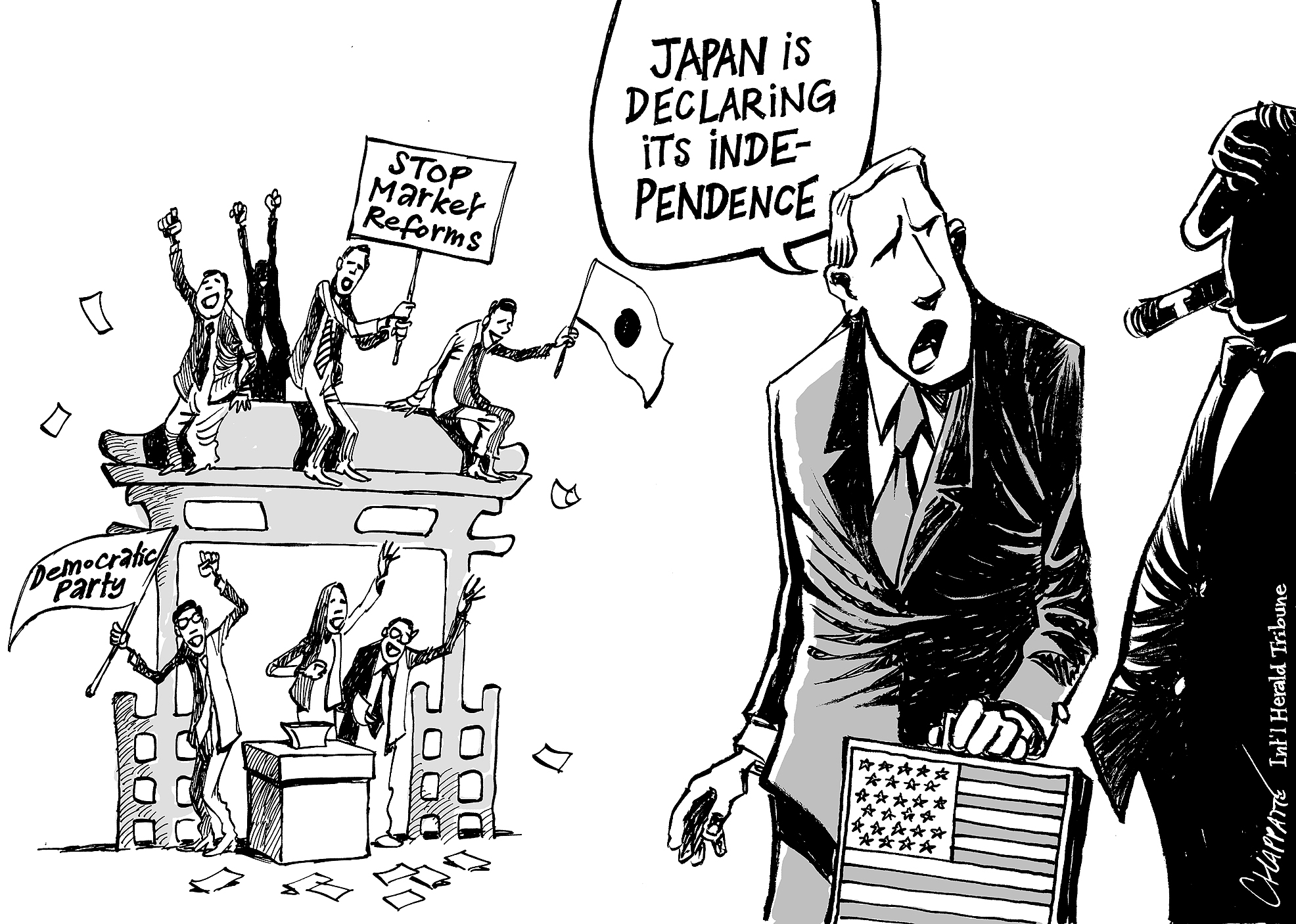Change in Japan Globecartoon Political Cartoons Patrick Chappatte
