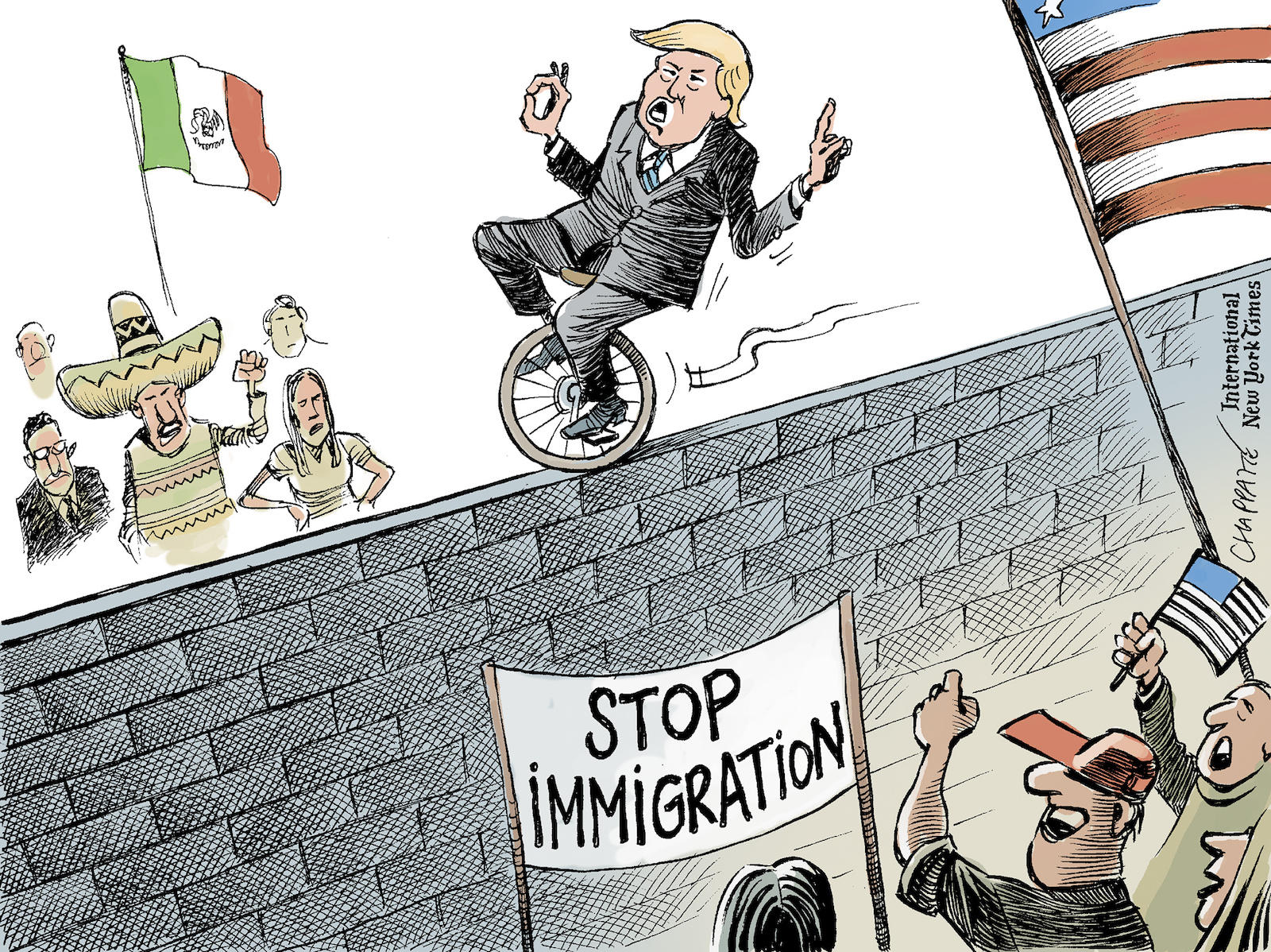 Trump's immigration policy Globecartoon Political Cartoons