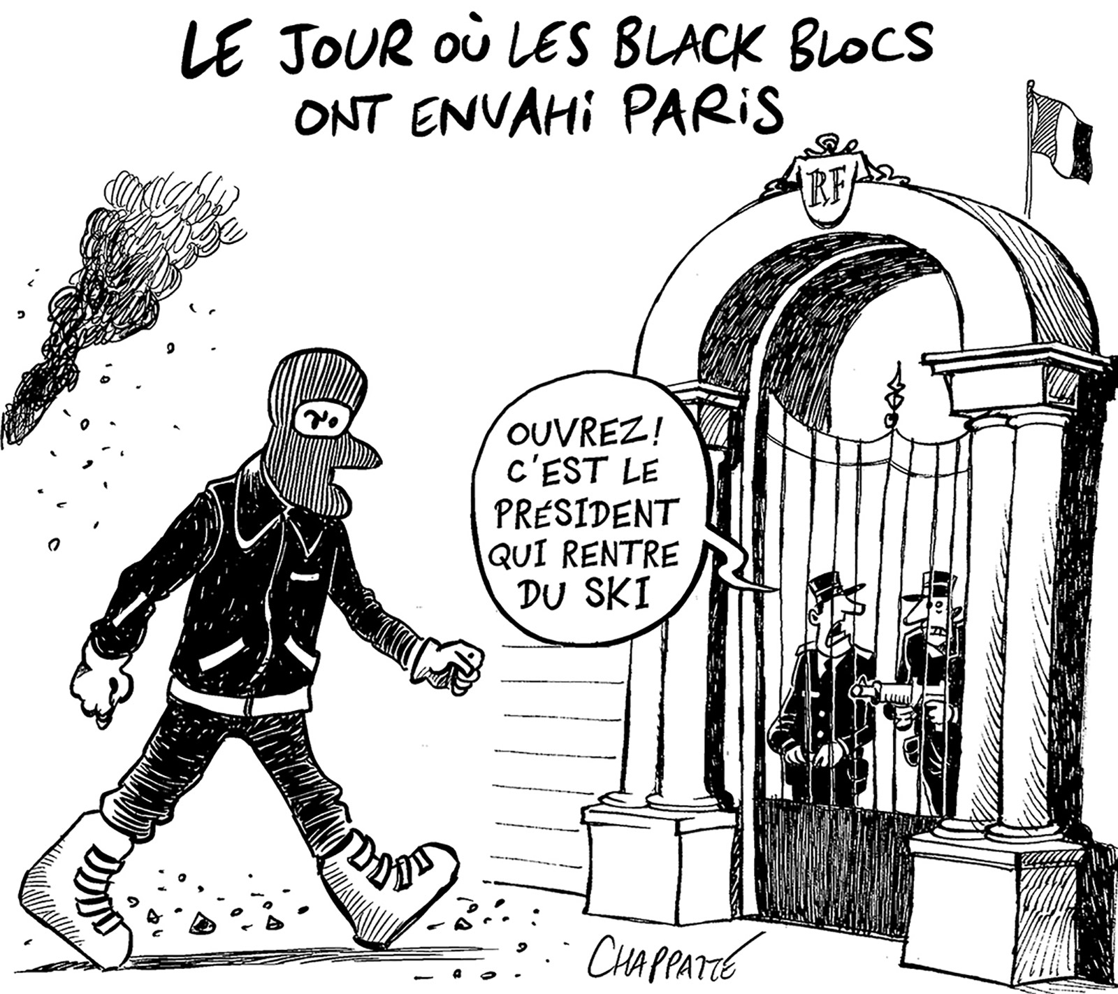 Samedi noir à Paris | Globecartoon - Political Cartoons - Patrick Chappatte