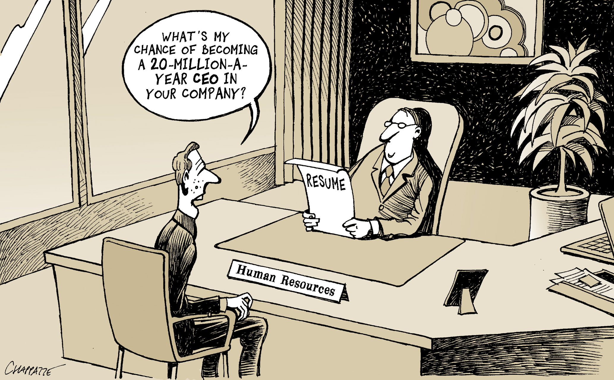 CEO Compensation Globecartoon Political Cartoons Patrick Chappatte