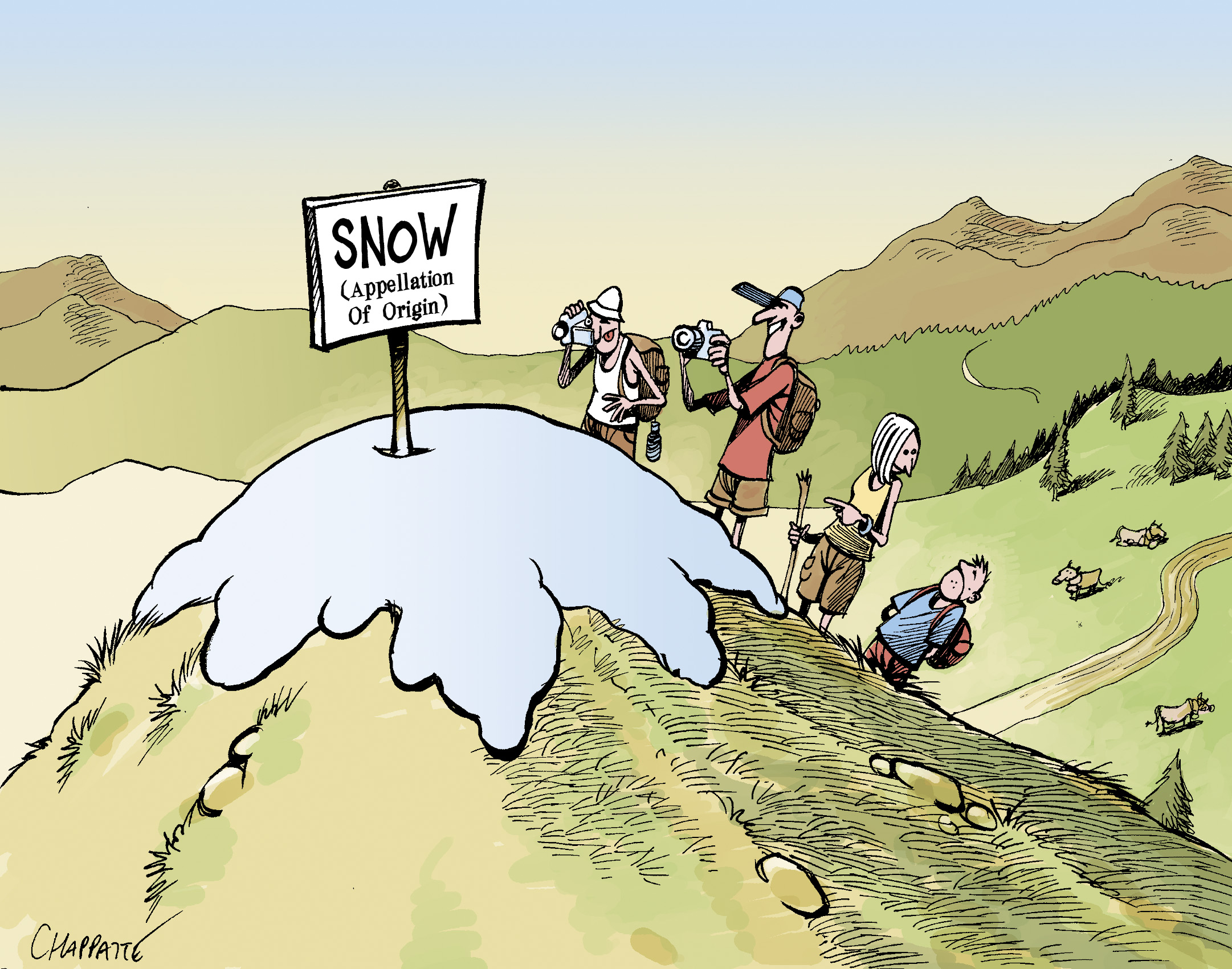 Global Warming In The Alps | Globecartoon - Political Cartoons ...