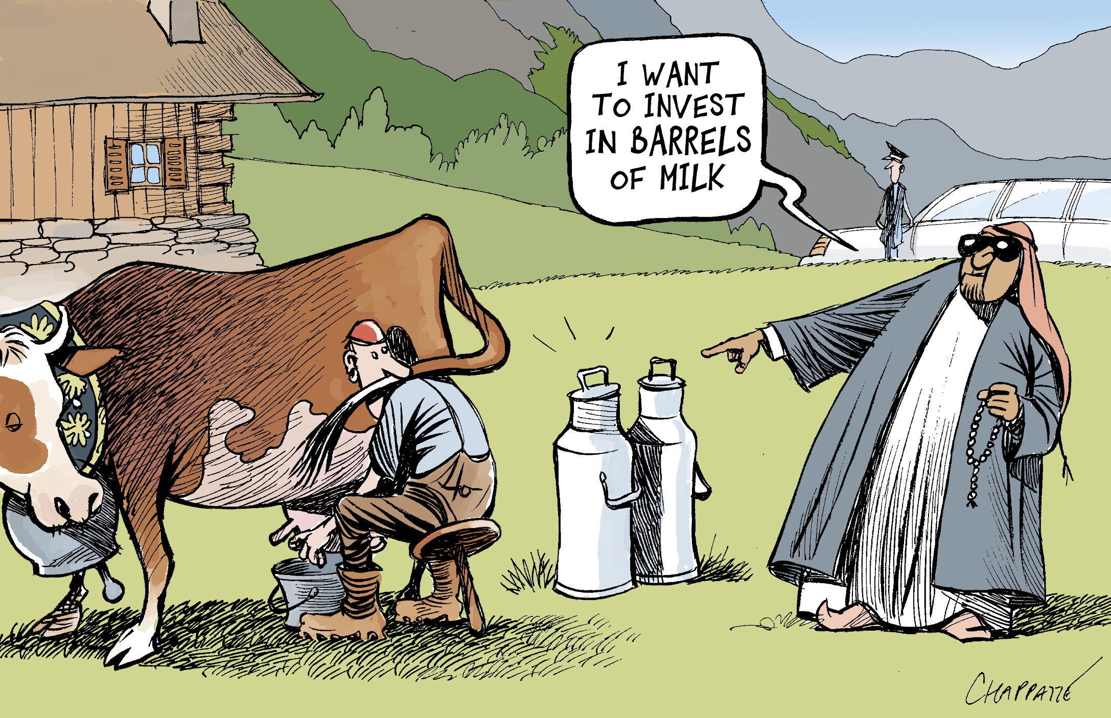 Milk Prices Reach Record Levels | Globecartoon - Political Cartoons -  Patrick Chappatte