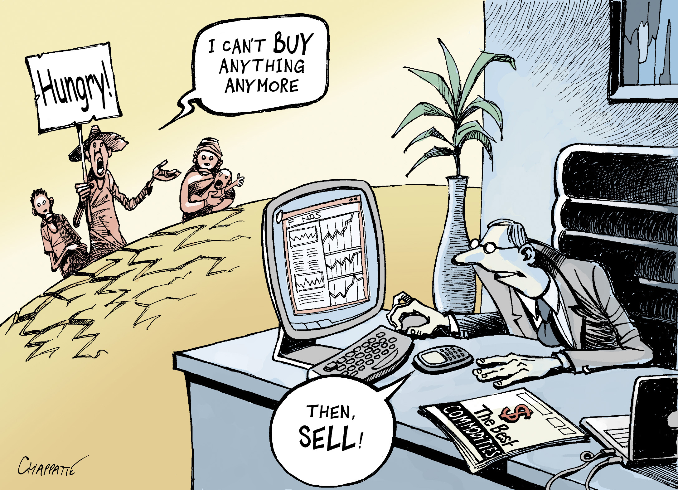 Speculators and the Food Crisis Globecartoon Political Cartoons