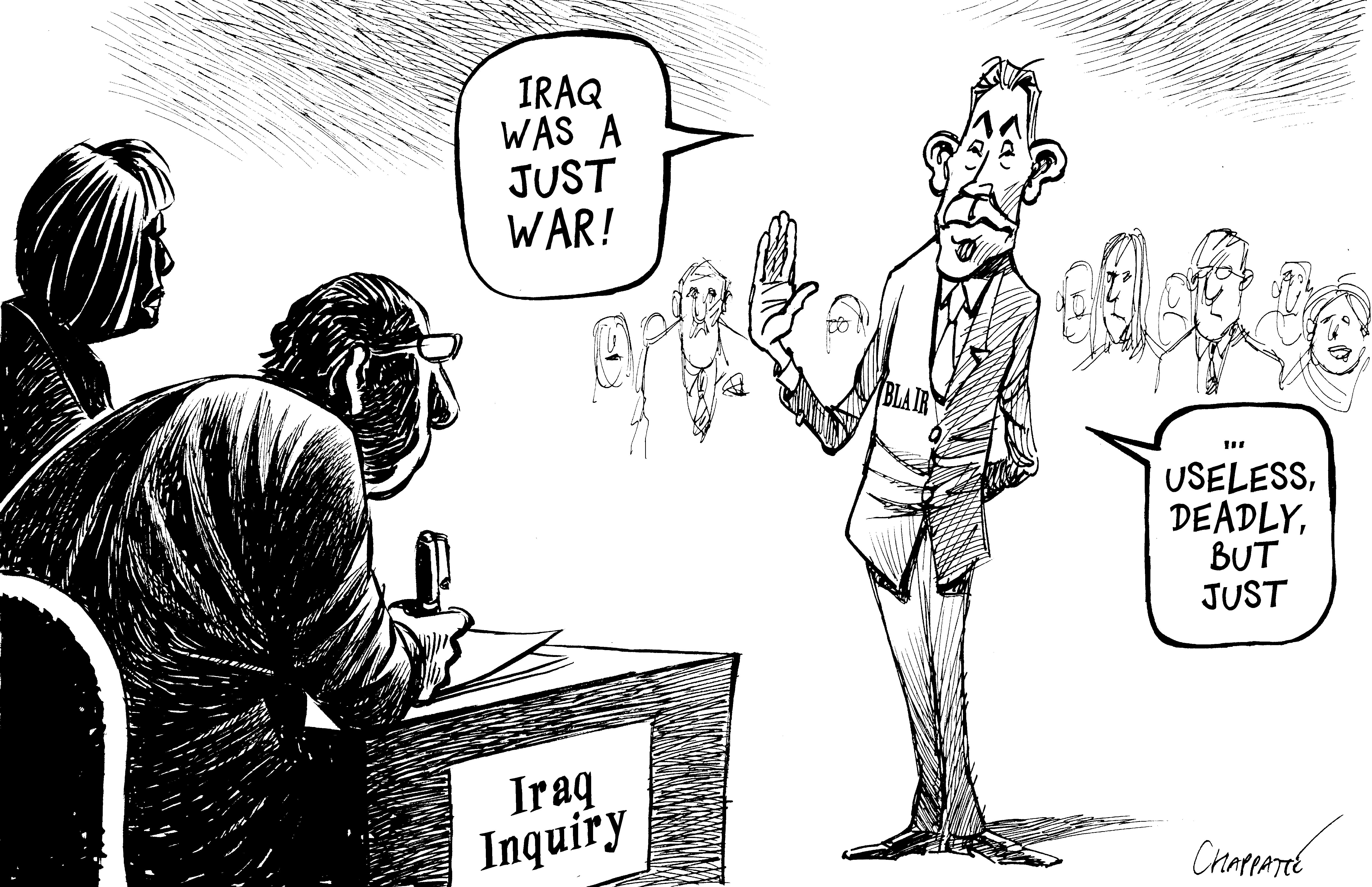 Blair Testifies On Iraq War | Globecartoon - Political Cartoons - Patrick  Chappatte