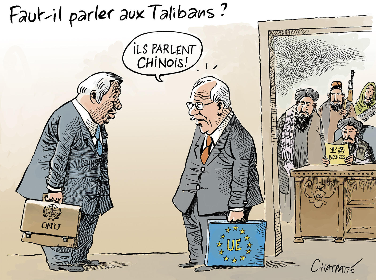 Face au nouveau régime de Kaboul | Globecartoon - Political Cartoons ...