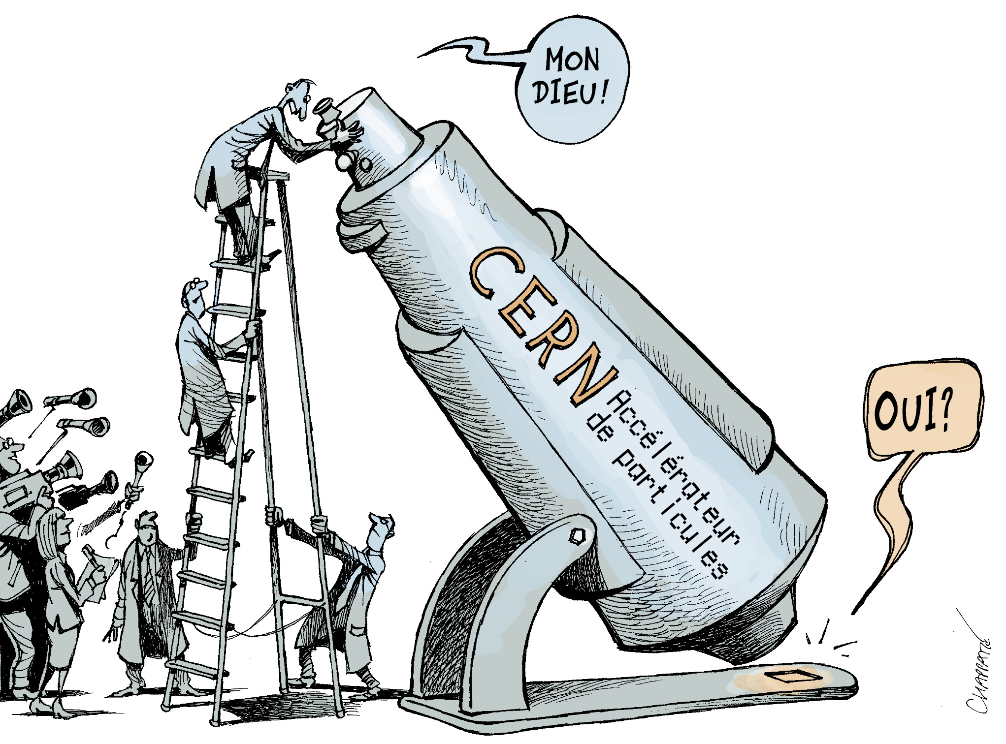 En quête de la particule fondamentale Globecartoon Political — free download
