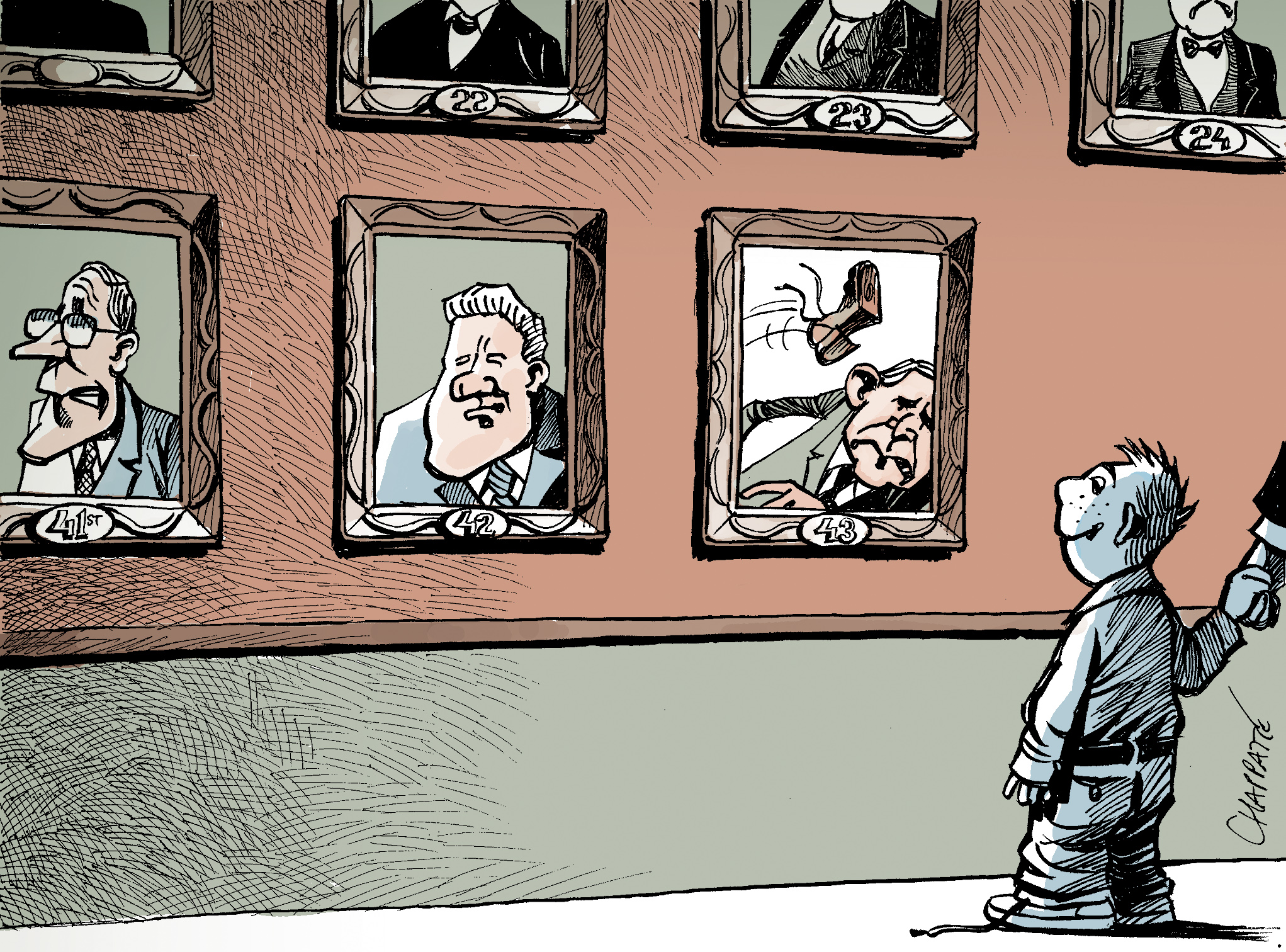 American Presidents | Globecartoon - Political Cartoons - Patrick Chappatte