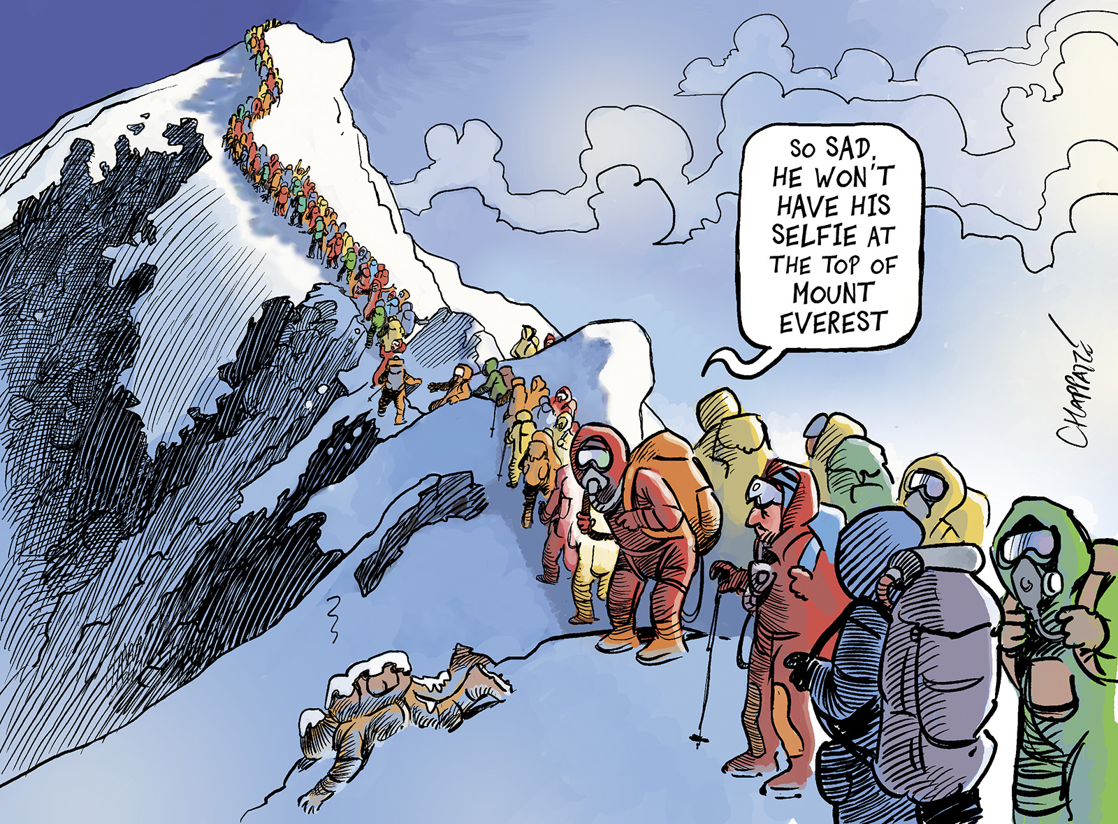 As seen from Mt Everest | Globecartoon - Political Cartoons - Patrick  Chappatte