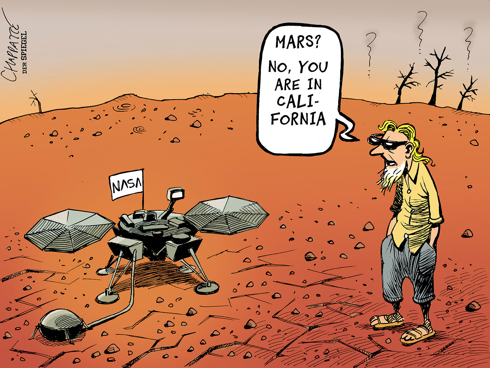 Mars mission Globecartoon Political Cartoons Patrick Chappatte