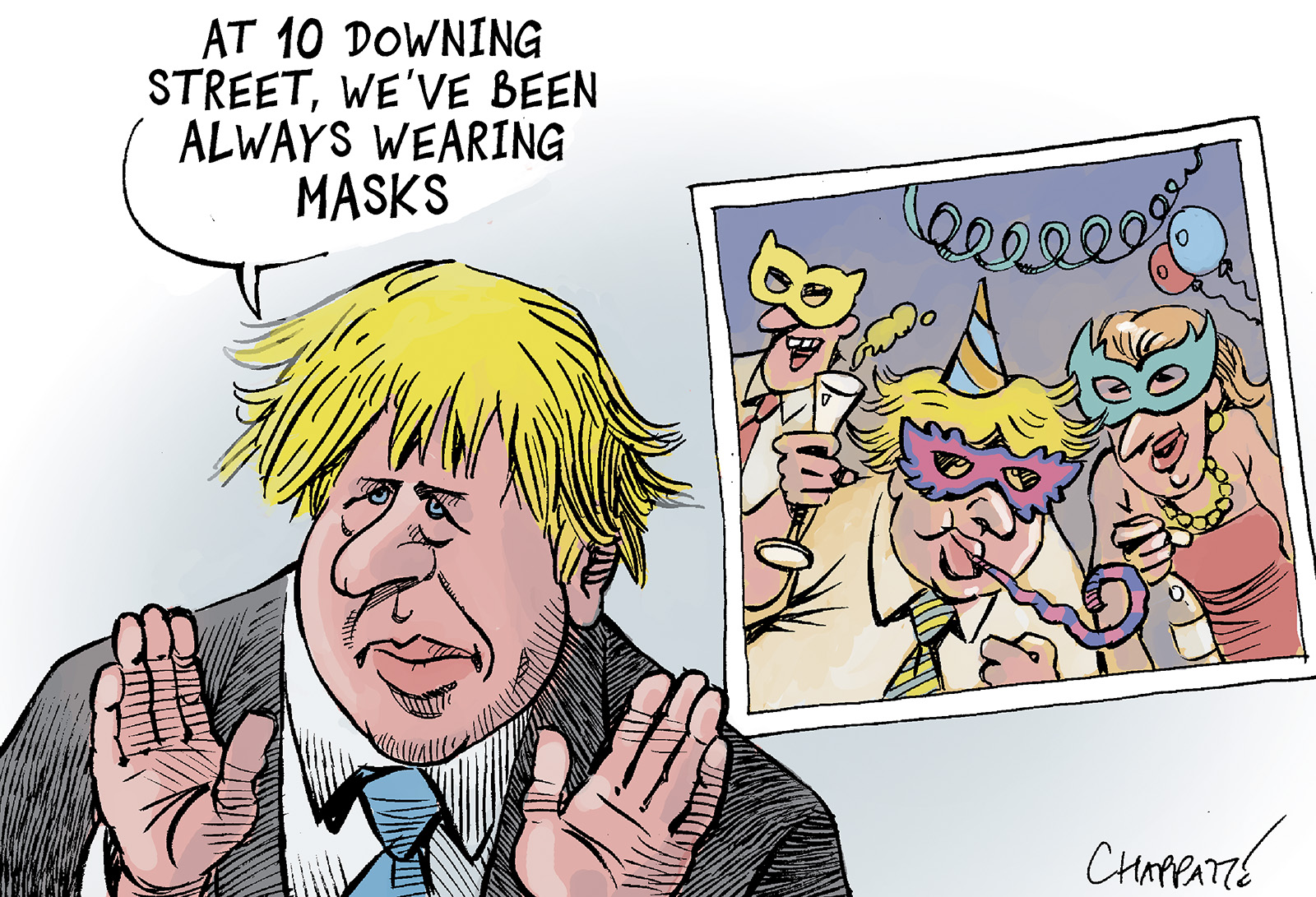 Boris Johnson's parties Globecartoon Political Cartoons Patrick