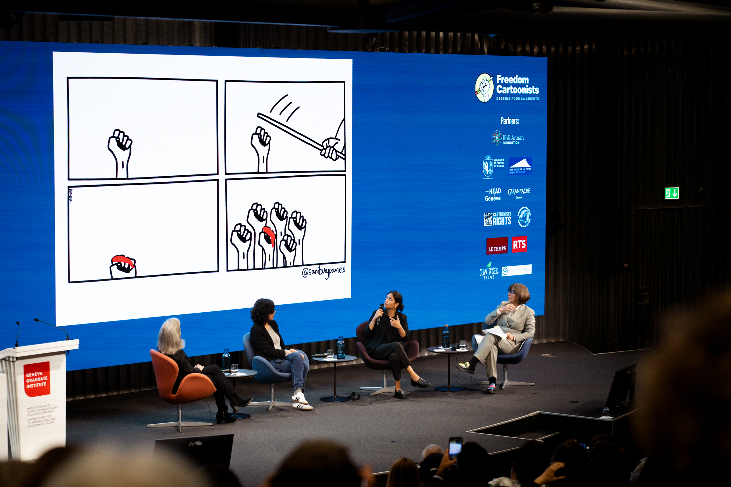 Panel de femmes cartoonistes