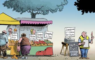 Récolte de signatures achetées