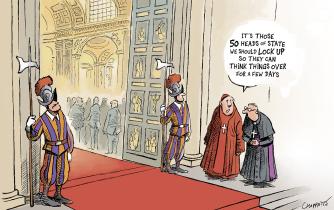 After the pope's funeral