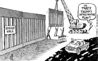 Trump at work