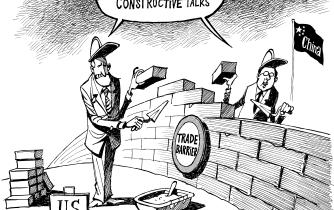 Trade talks between China and the U.S.