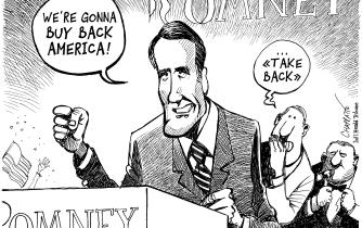 Mitt Romney,the front runner