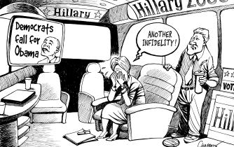 Hillary Clinton in trouble
