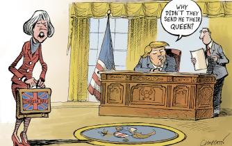 Theresa May visits Donald Trump