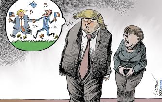 Trump-Merkel meeting