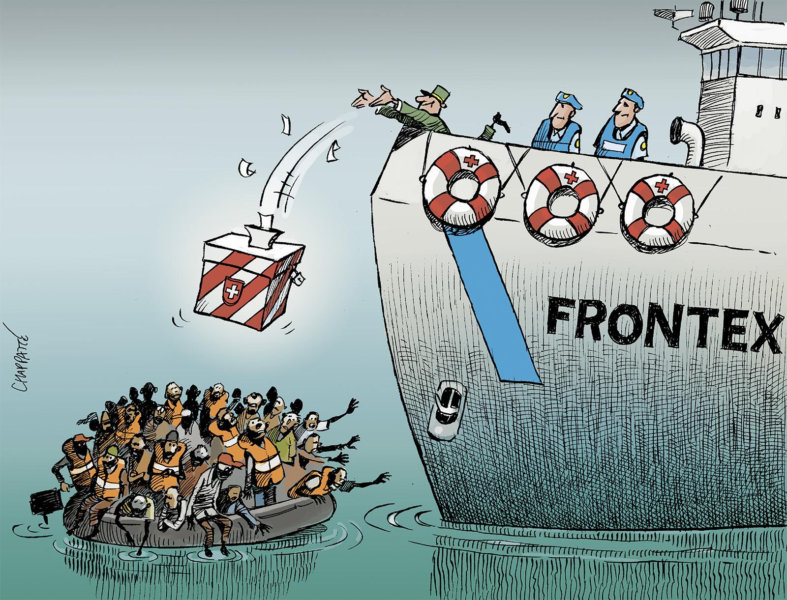 Les Suisses soutiennent Frontex