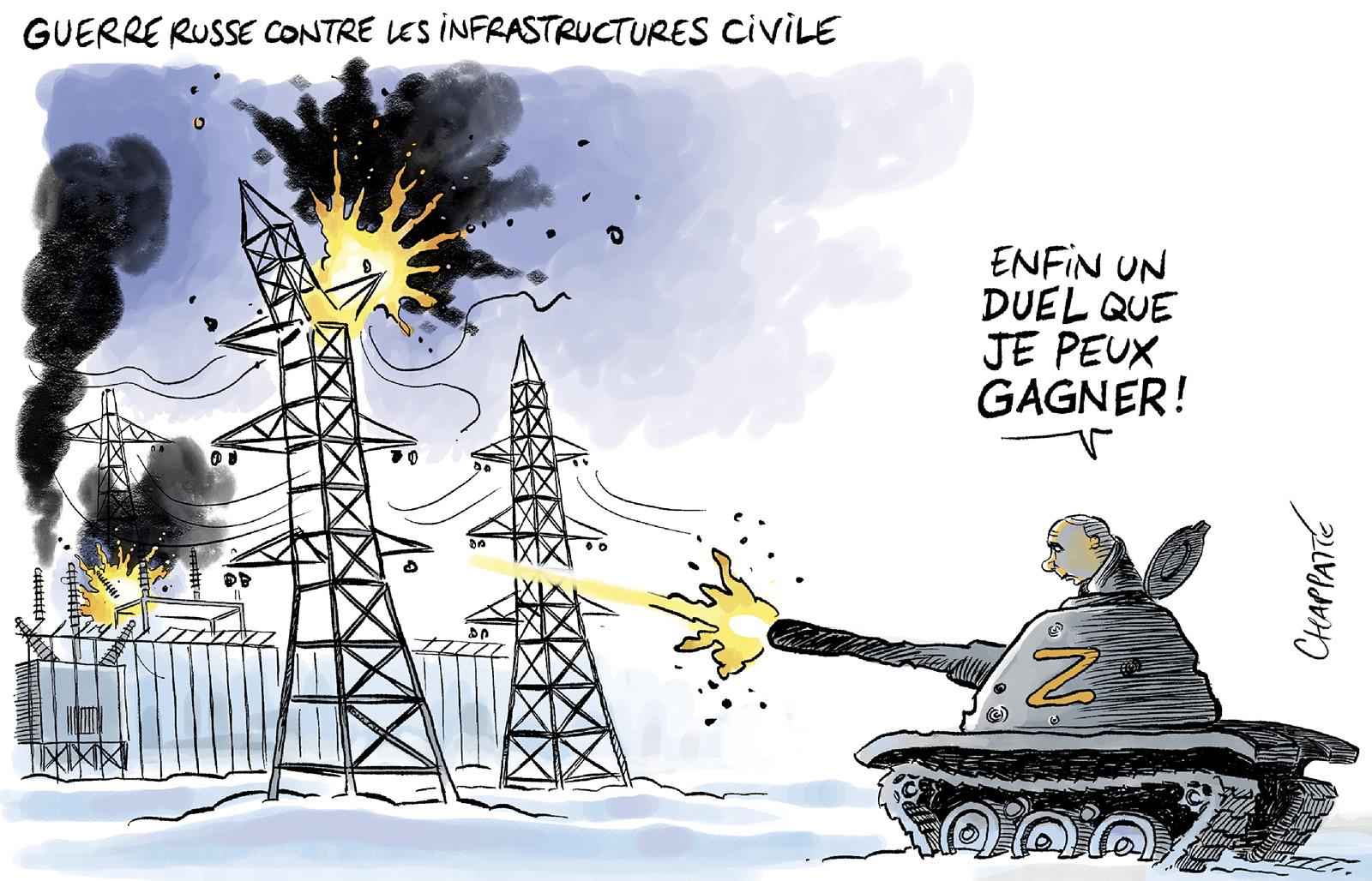 Guerre russe contre les infrastructures civiles