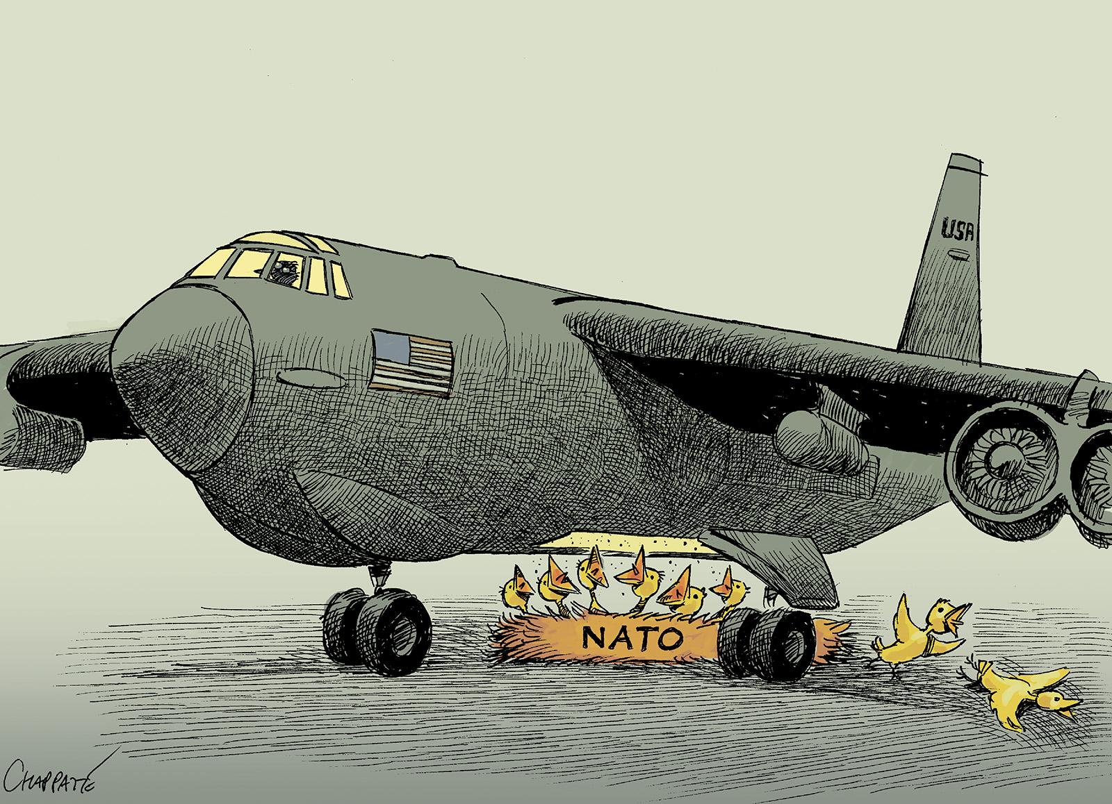 NATO, under the American wing