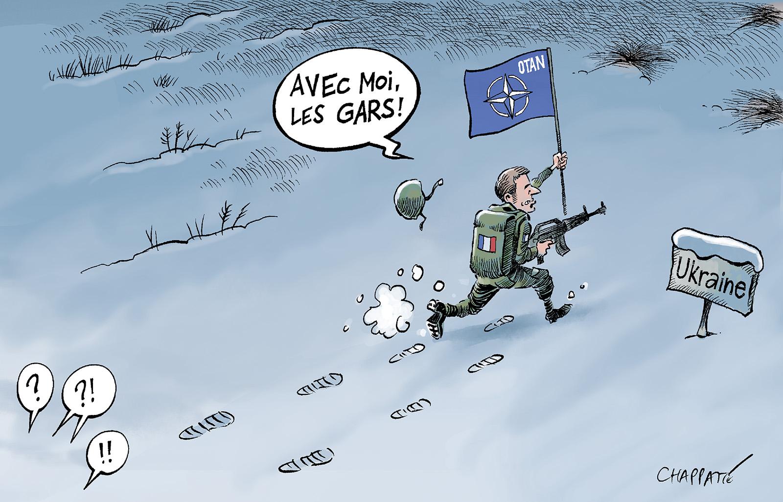 Troupes françaises au sol en Ukraine