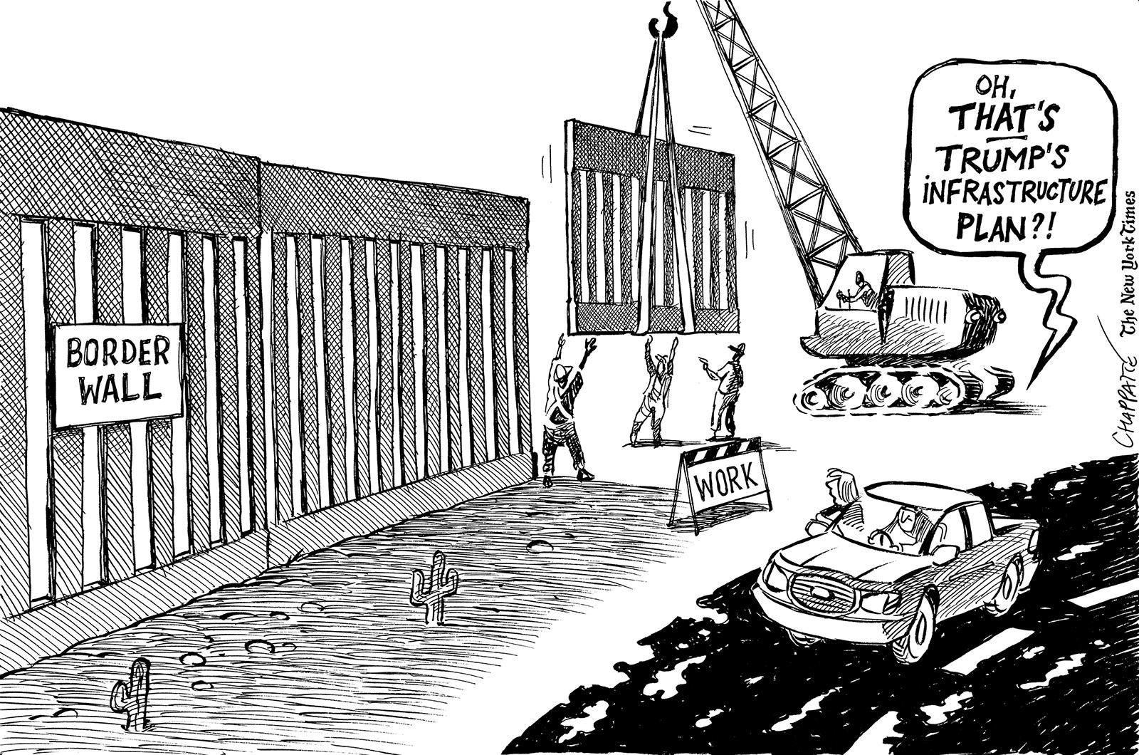 Trump at work