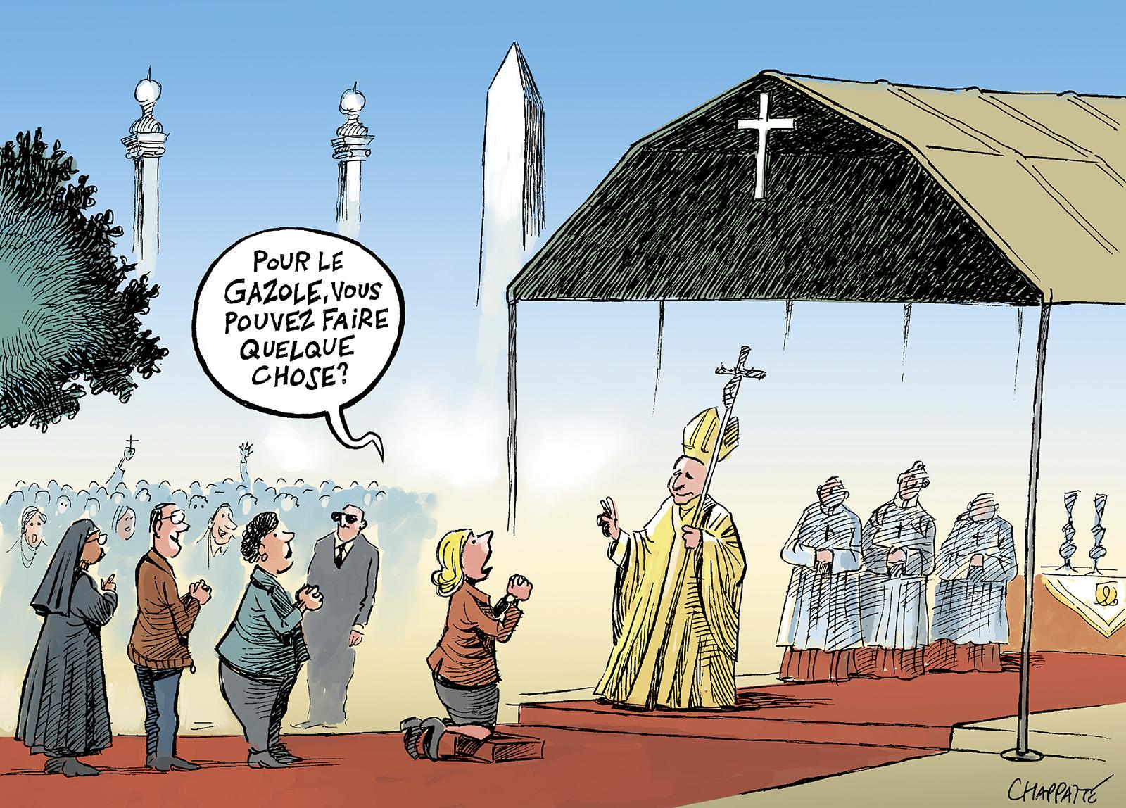 Le pape à Paris