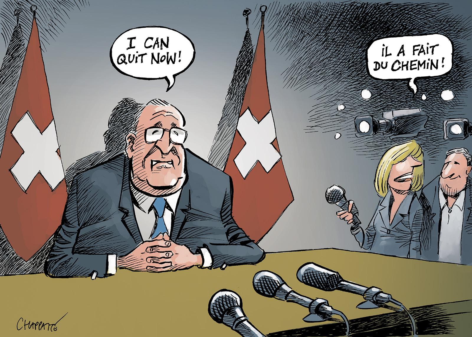Le départ de Guy Parmelin