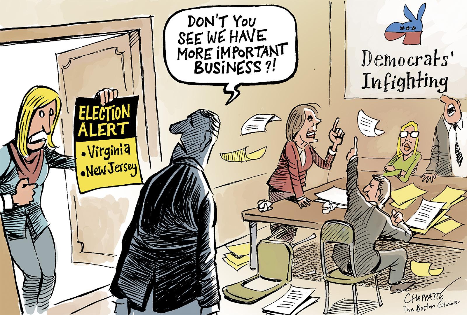 Worrying election day for Democrats