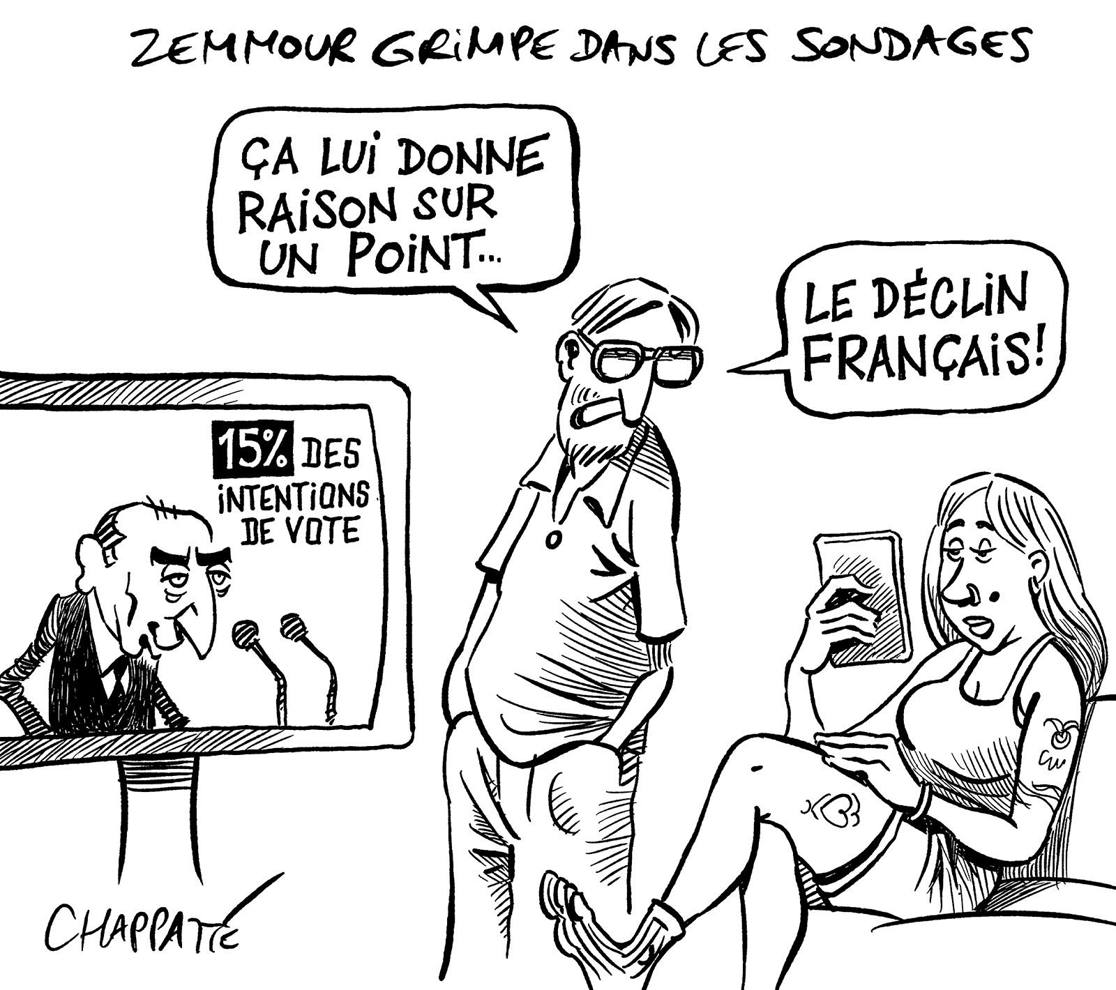 Zemmour grimpe dans les sondages