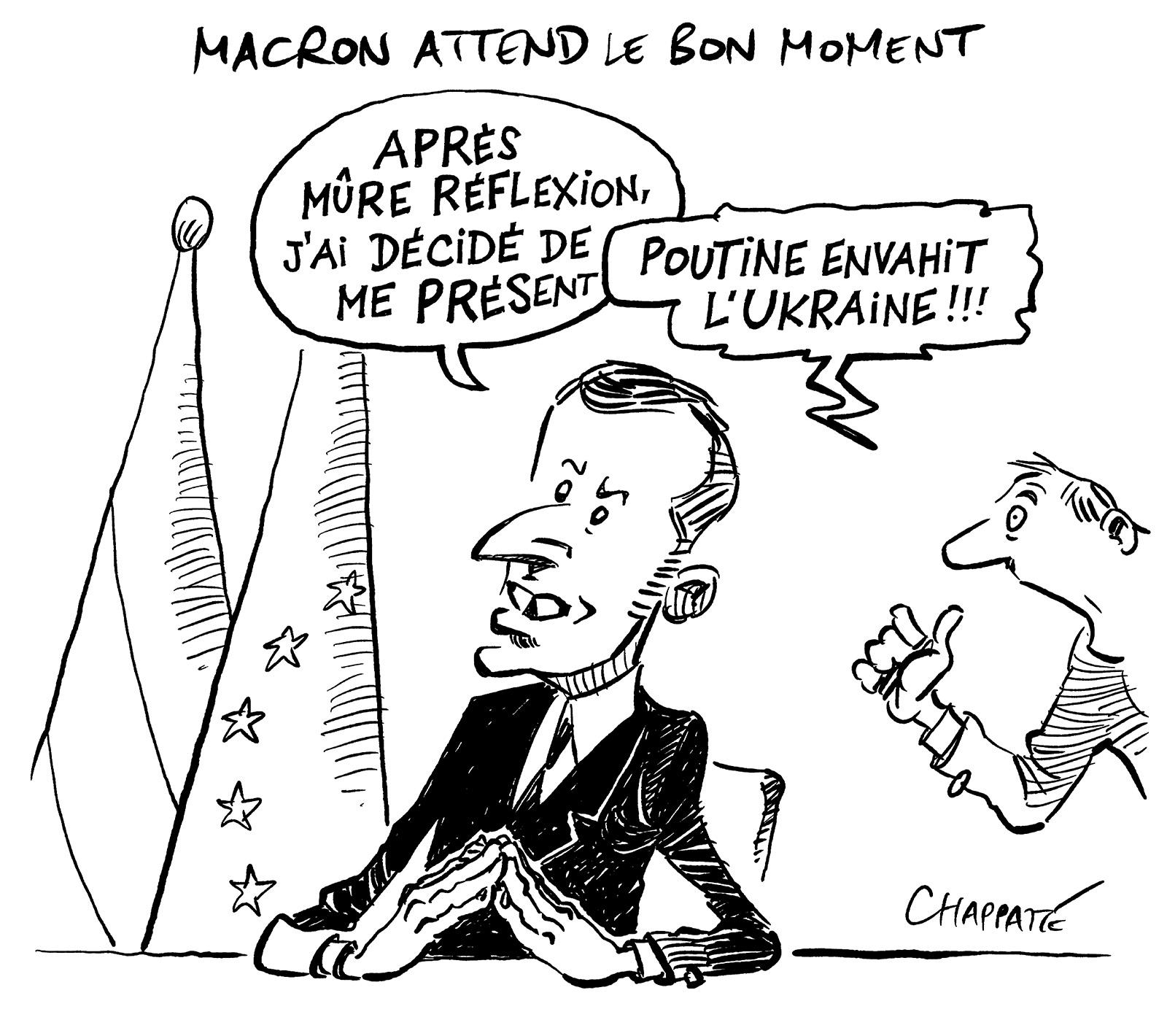 Macron attend le bon moment