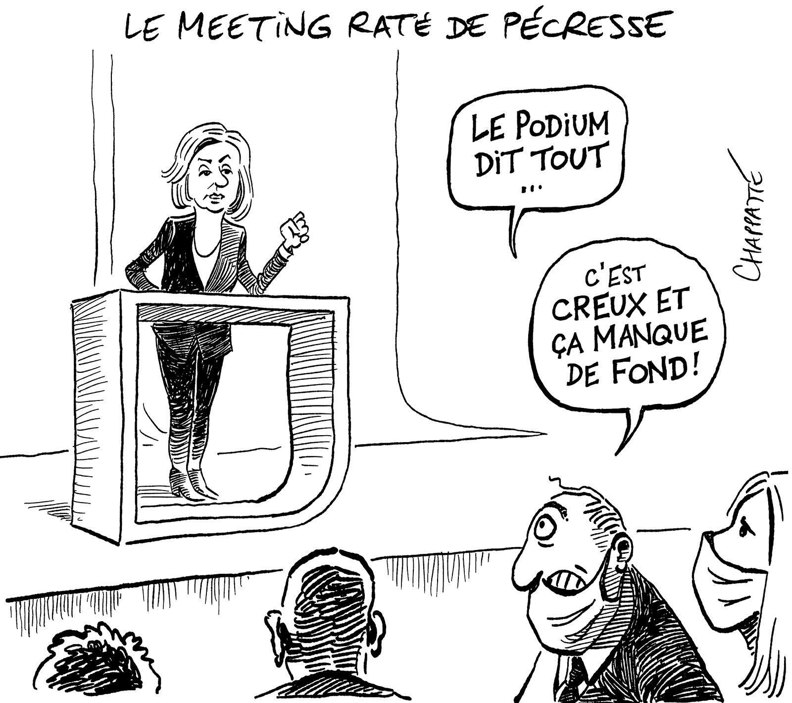 Le meeting raté de Pécresse