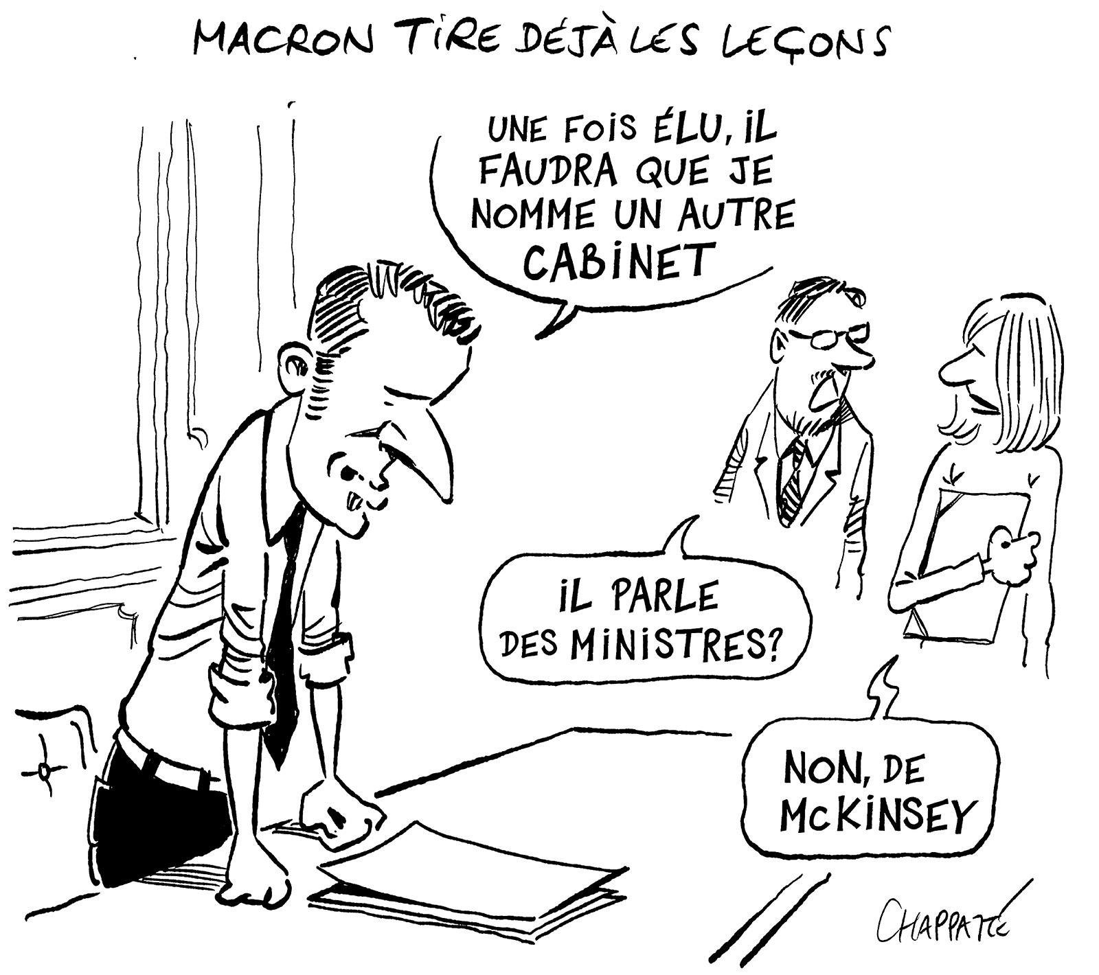 Macron tire déjà les leçons