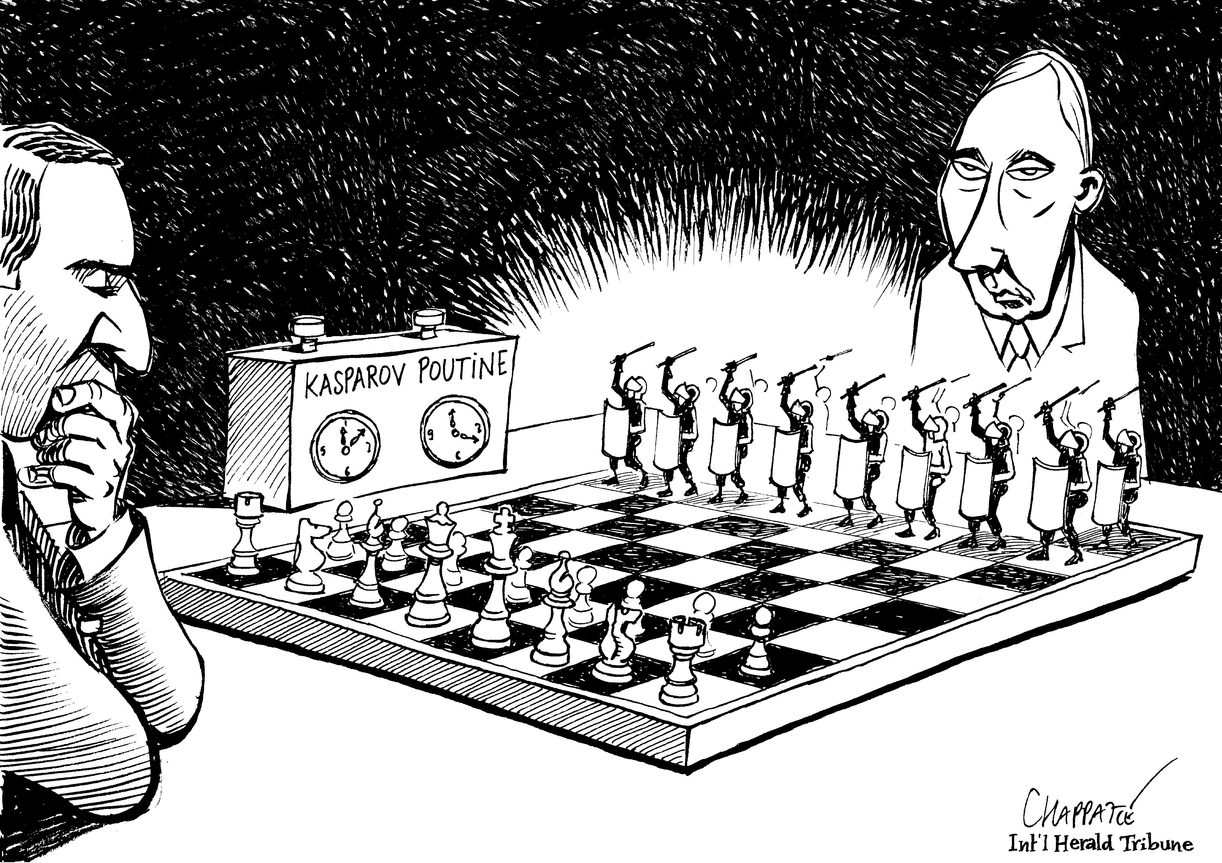 Kasparov opposé à Poutine
