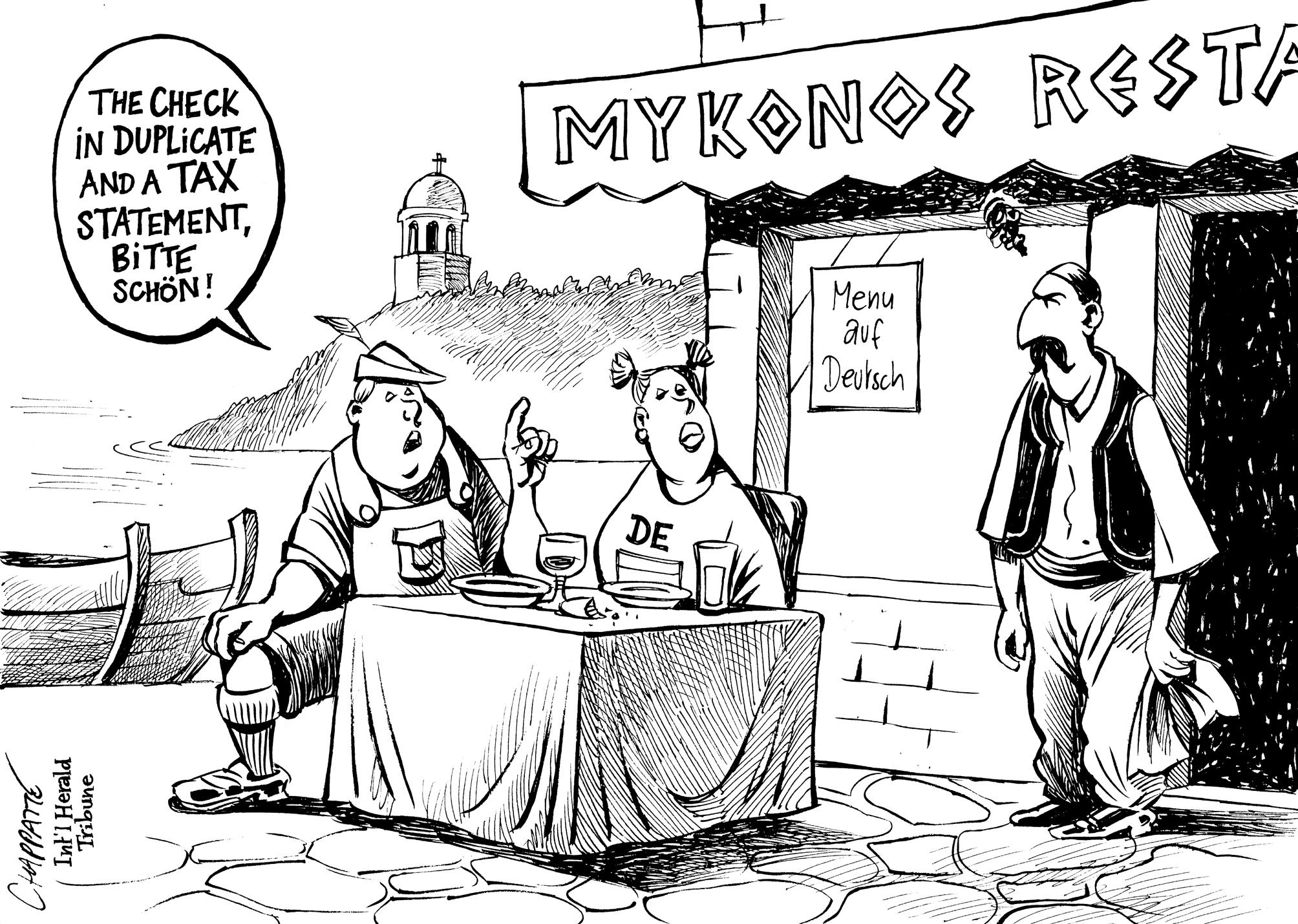 Greeks and Germans at odds