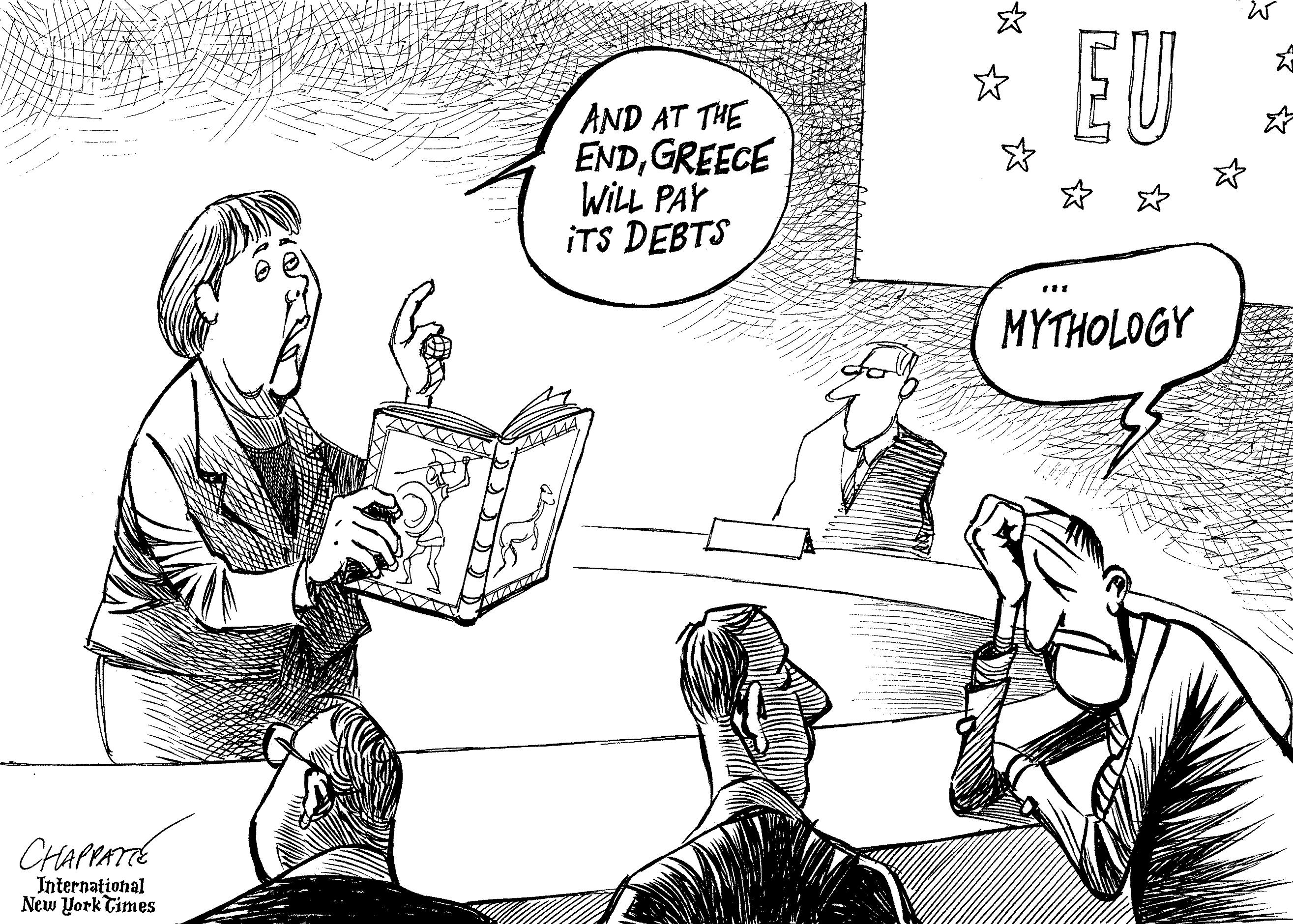 Greek Crisis Globecartoon Political Cartoons Patrick Chappatte